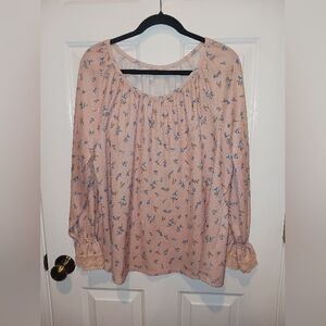Pink Floral Blouse